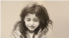 طرحی از باوان، دختر فرشته احمدی از کشته‌شدگان اعتراضات در کردستان؛ طراح: نغمه افشین‌جاه