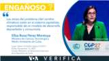 Elba Rosa Pérez, ministra de Ciencia, Tecnología y Medio Ambiente de Cuba brinda discurso ante la COP27. 
