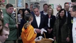 ԱՄՆ պետքարտուղար Էնթոնի Բլինքենն այցելել է Կիևում պատերազմի հետևանքով տուժած երեխաների հիվանդանոց