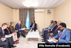 Weftiga ka socday Midawga Yurub ee la kulmay Madaxweyne Xasan Sheekh