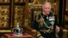 FILE - Prince Charles is seated next to the Queen's crown during the State Opening of Parliament, at the Palace of Westminster in London, May 10, 2022.