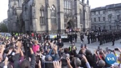 Crowds Gather to See Queen Elizabeth II's Coffin
