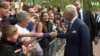 King Charles Greets Crowds Outside Buckingham Palace 