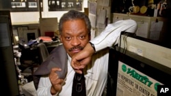 FILE - CNN anchor Bernard Shaw poses in his office at CNN's Washington bureau on Feb. 15, 2001.