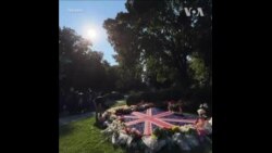 美国民众哀悼伊丽莎白女王