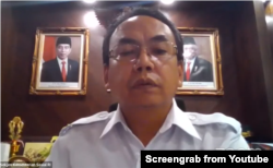 Tangkapan layar Sekretaris Jenderal Kementerian Sosial (Kemensos) Harry Hikmat (YouTube Ombudsman)