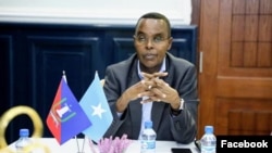 Omar Filish attends a meeting in Mogadishu, Somalia, on Sept. 6, 2022, in this image posted to the Facebook page of the Banadir Regional Government.