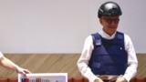 9月1日，台湾联华电子创办人兼前董事长曹兴诚穿著防弹衣举行国际记者会。