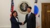 캐서린 타이 미국무역대표부(USTR) 대표가 지난 9월 워싱턴에서 안덕근 한국 통상교섭본부장을 만났다. 사진 = Ambassador Katherine Tai
/ Twitter.