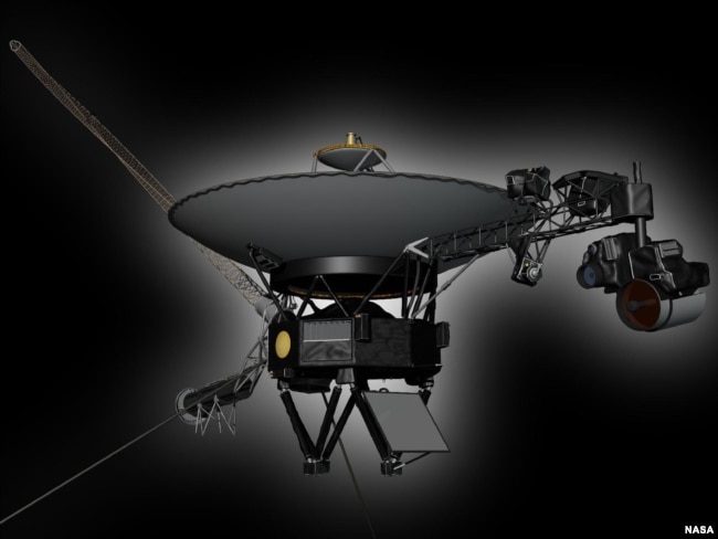 This artist's illustration shows NASA's Voyager spacecraft. Voyager 1 and Voyager 2, launched in 1977, are identical. (Image Credit: NASA/JPL-Caltech)