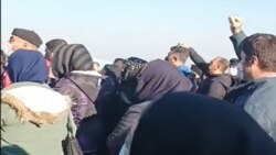 تصویری از مراسم خاکسپاری آیلار حقی در تبریز