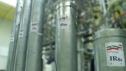 FILE - A handout file photo, released by Iran's Atomic Energy Organization on Nov. 4, 2019, shows the atomic enrichment facilities Natanz nuclear research center, some 300 kilometers south of capital Tehran. 