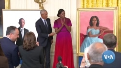 Obamas at White House for Their Portrait Unveiling 