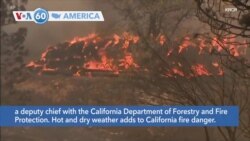 VOA60 America - 4,400 firefighters battling 14 large fires in California