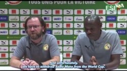 Senegal's Mane Unfit for World Cup