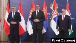 Predsednik Srbije Aleksandar Vučić bio je domaćin drugog samita Mađarske, Srbije i Austrije