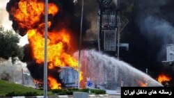 تصویر منتشر شده از انفجار اتوبوس ایرانی درعراق