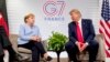 Nemačka kacelarka Angela Merkel i američki predsednik Donald Tramp na samitu grupe G7 u francuskom gradu Bijaricu. 24. - 26. avgusta (Foto: AP)