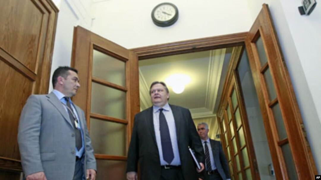 Greece's Finance minister Evangelos Venizelos (file photo March 8, 2012)