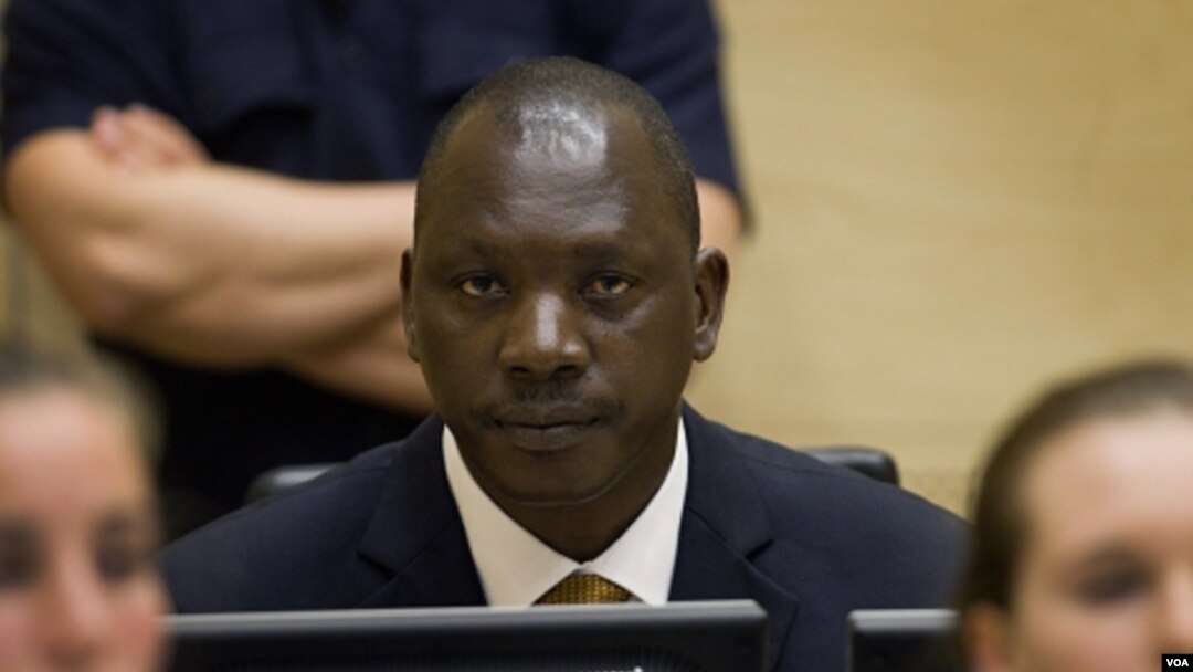 Panglima perang Kongo Thomas Lubanga, dalam sidang di Mahkamah Kejahatan Internasional (ICC) di Den Haag (14/3).