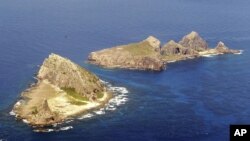 The string of islands known as Senkaku islands in Japanese, and Diaoyu in Chinese (2010 file photo)