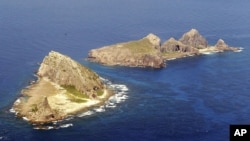 The string of islands known as Senkaku islands in Japanese, and Diaoyu in Chinese (2010 file photo)