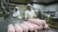 Workers prepare a plant-based polony used as an alternative or meat substitute at meat processor Feinschmecker, in Germiston, in the East Rand region of Johannesburg, South Africa, Oct. 11, 2022.