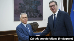 Ambasador Rusije u Srbiji Aleksandar Bocan Harčenko sa predsednikom Srbije Aleksandrom Vučićem (ARHIVA) (foto: Instagram/@buducnostsrbijeav)