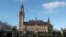 FILE - A view of the Peace Palace, which houses the International Court of Justice, or World Court, in The Hague, Netherlands, on Jan. 26, 2024. 