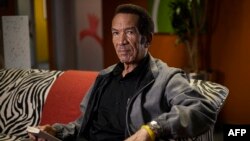 FILE: Former President of Botswana Ian Khama in Johannesburg on March 22, 2023. - Khama has vowed to vigorously campaign to dethrone his handpicked successor Mokgweetsi Masisi, now a bitter rival whom he accuses of being a threat to democracy, in next year's elections.