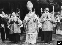 Undated file photo of Pope Pius XII. Pope Francis has ordered the online publication of 170 volumes of its “Jews” files from the recently opened Pope Pius XII archives, the Vatican announced, June 23, 2022, amid renewed debate about the legacy of its World War II-era pope.