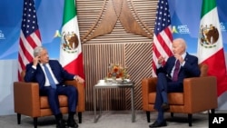دیدار رؤسای جمهوری آمریکا و مکزیک در ۲۷ آبان ۱۴۰۲ در آخرین روز از اجلاس همکاری اقتصادی آسیا و اقیانوسیه (اپک) در سانفرانسیسکو