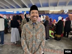 Adji Sudarmadji, presiden Indonesia Muslim Foundation di Los Angeles (dok: VOA)
