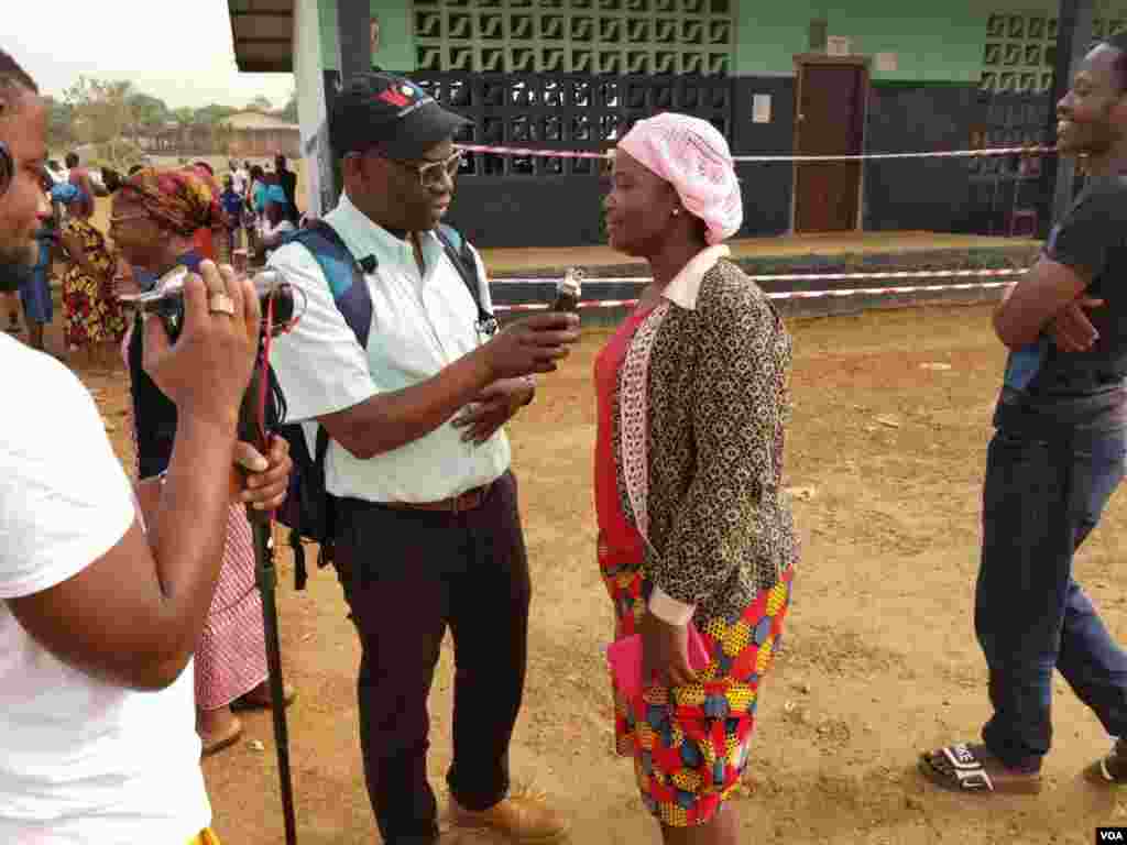 James Butty covers Liberia's presidential election runoff in 2017.