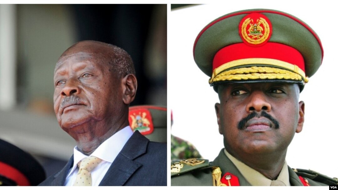 Prezida wa Uganda kumwe n'umuhungu wiwe