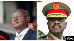 Prezida wa Uganda kumwe n'umuhungu wiwe