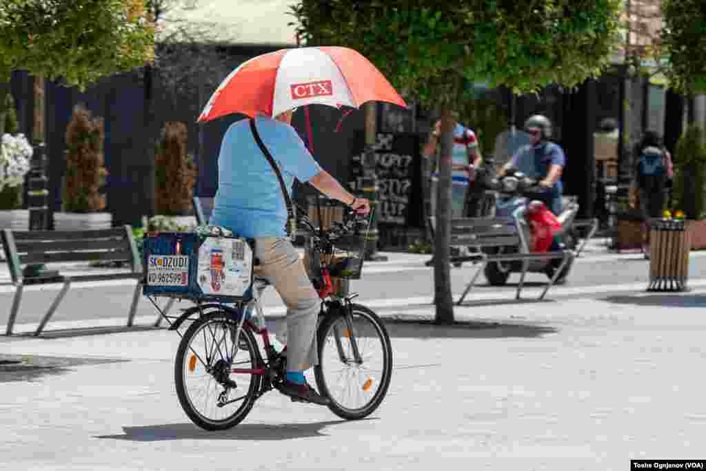 Heatwave in Skopje with temperatures at 40 degrees Celsius