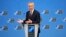 NATO Secretary General Jens Stoltenberg speaks during a pre-ministerial media conference at NATO headquarters in Brussels, June 14, 2023.
