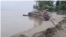 কুড়িগ্রামে তিস্তার ভাঙন: নদীগর্ভে বসত-বাড়ি, আবাদি জমি। 