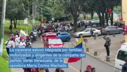 Oposición venezolana convocó a una caravana en Bogotá para lanzar su campaña presidencial