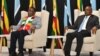 Zimbabwe President Emmerson Mnangagwa and Botswana's Mokgwetsi Masisi