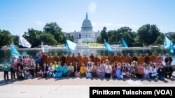 THAI BUDDHIST MONKS WALK 2000 MILES TO PROMOTE WORLD PEACE IN THE US