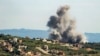 Smoke billows from the area of an Israeli air strike on the southern Lebanese village of Khiam near the border with Israel on Apr. 8, 2024, amid ongoing cross-border tensions. 