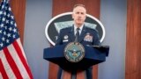 Sekretar za štampu Pentagona, general-major Pat Ryder govori tokom brifinga za novinare u Pentagonu, blizu Washingtona, 15. aprila 2024.