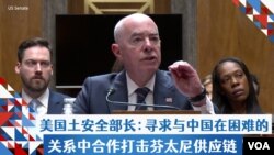 美国土安全部长：寻求与中国在困难的关系中合作打击芬太尼供应链