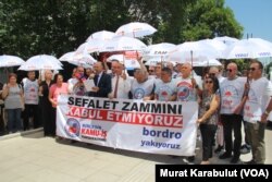 Ankara'da memurların protesto eylemi