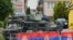 U.S. members of the NATO-led Kosovo Force (KFOR) stand guard outside municipal offices in Leposavic, Kosovo, June 2, 2023. 