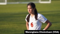 Madison Casteen, pemain sepak bola Thailand-Amerika dari High Point, NC., mewakili Thailand di babak kualifikasi Piala Asia Wanita AFC U-17 pada tahun 2023.