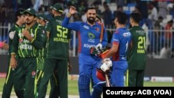 جریان از مسابقه ۲۰ آووره کرکت بین تیم ملی افغانستان و تیم ملی پاکستان