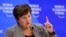 International Monetary Fund Managing Director Kristalina Georgieva attends the 54th annual meeting of the World Economic Forum, in Davos, Switzerland, Jan. 17, 2024. Georgieva warned, Feb. 11, 2024, of a potential wider impact on regional economies of continued conflict in Gaza.